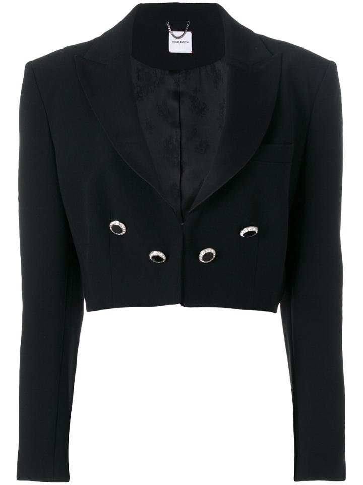 Magda Butrym Cropped Jacket - Black