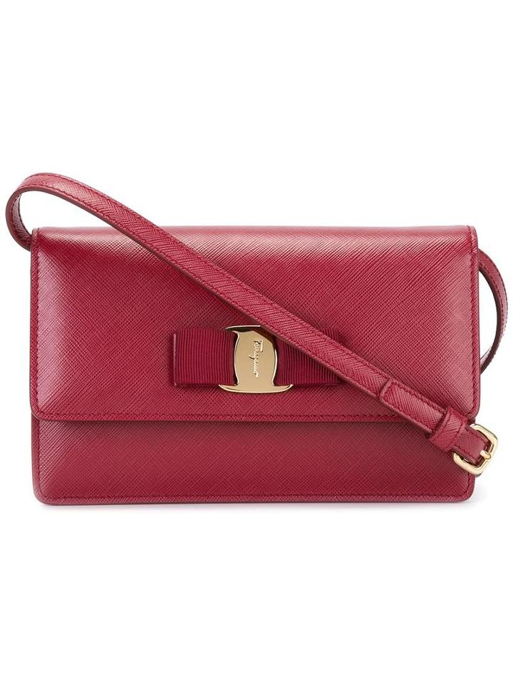 Salvatore Ferragamo 'vara' Crossbody Bag, Women's, Red, Leather