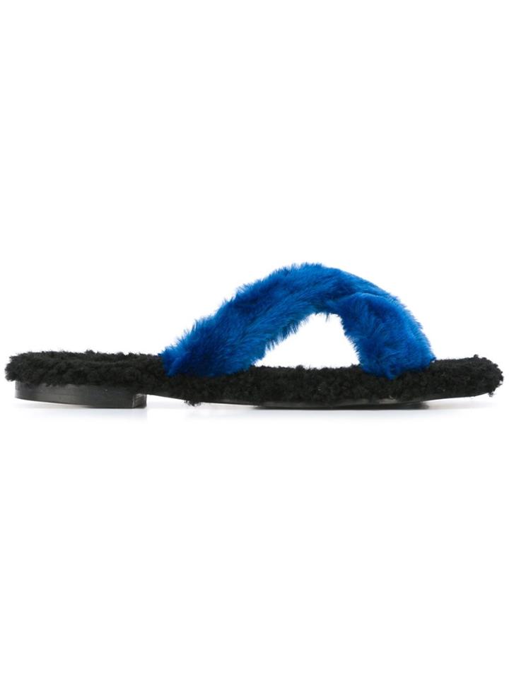 Avec Modération 'st. Moritz' Slider Sandals - Blue