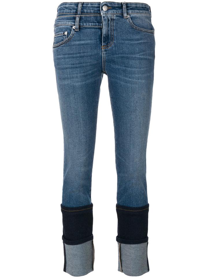 Alexander Mcqueen Double Hem Jeans - Blue
