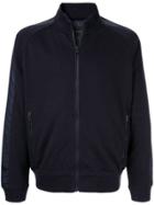 D'urban Contrast Side Panels Bomber Jacket - Blue