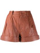 Isabel Marant Étoile Abot Leather Shorts - Pink