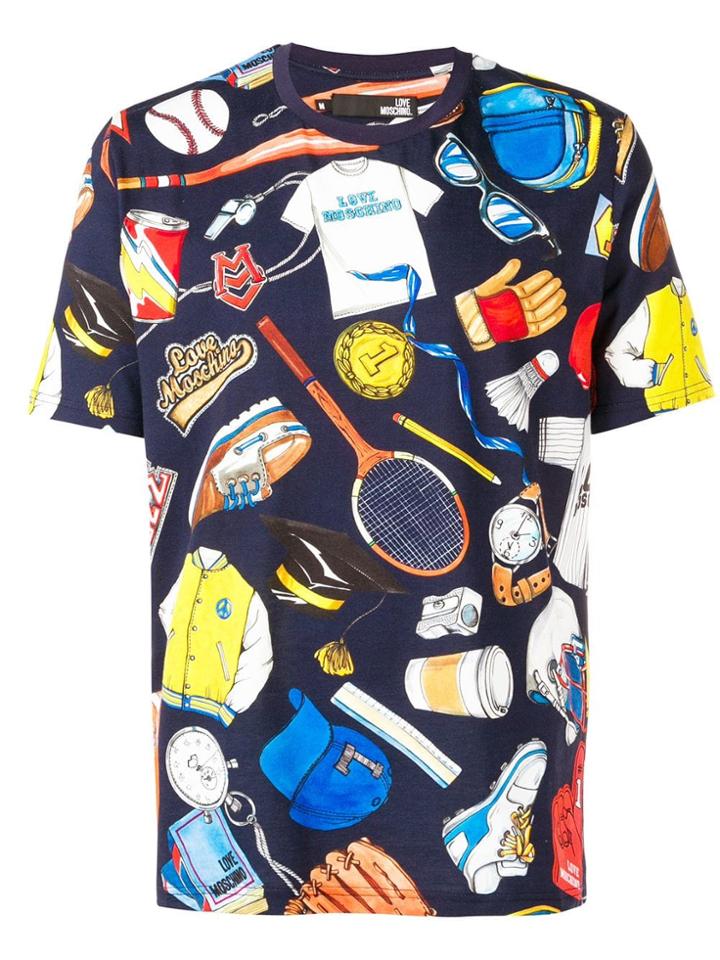 Love Moschino Sports Kit T-shirt - Blue