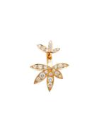 Jagga Diamond Lily Lobe Earring - Pink & Purple