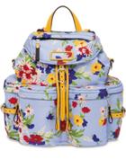 Miu Miu Bouquet Print Backpack - Blue