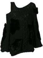 Almaz One Shoulder Chunky Jumper - Black