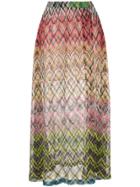 Missoni Zigzag Weave Long Skirt - Multicolour