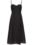Reformation Nebraska Midi Dress - Black