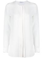 Loro Piana - Pleated Detail Shirt - Women - Silk - 44, White, Silk