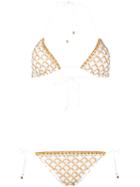 Missoni - Art Deco Pattern Bikini - Women - Cotton/nylon/polyester/cupro - 42, White, Cotton/nylon/polyester/cupro