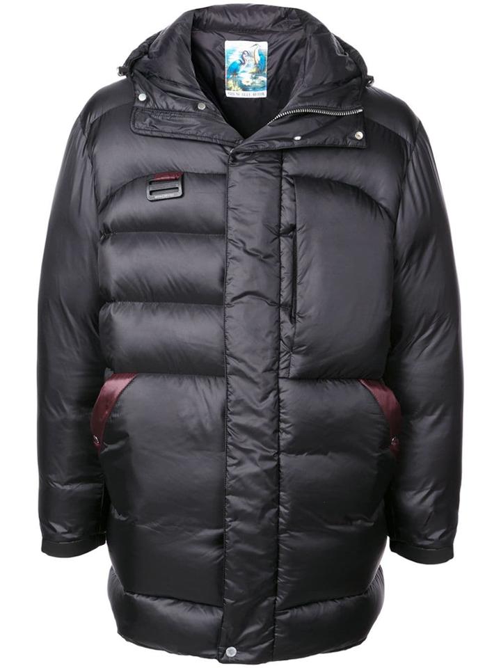 Heron Preston Hooded Puffer Jacket - Black