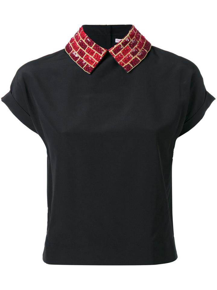 Olympia Le-tan Graphic Print T-shirt - Black