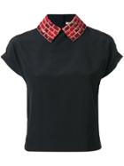 Olympia Le-tan Graphic Print T-shirt - Black