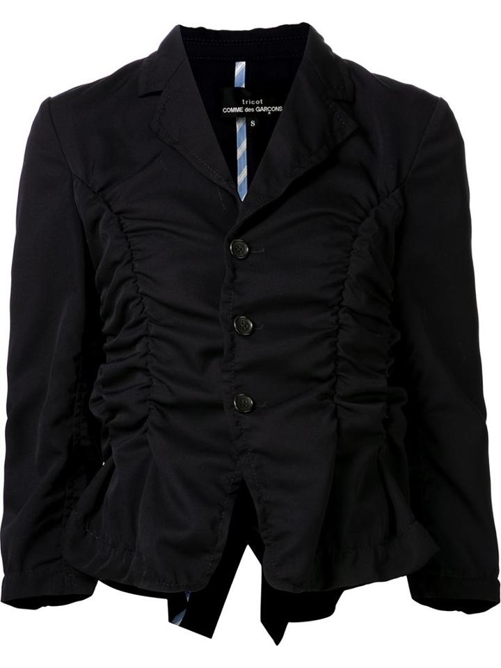 Comme Des Garçons Gathered Fitted Blazer
