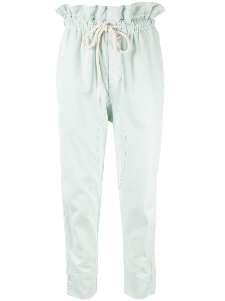 Bassike High-waist Drawstring Trousers - Green