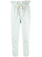 Bassike High-waist Drawstring Trousers - Green