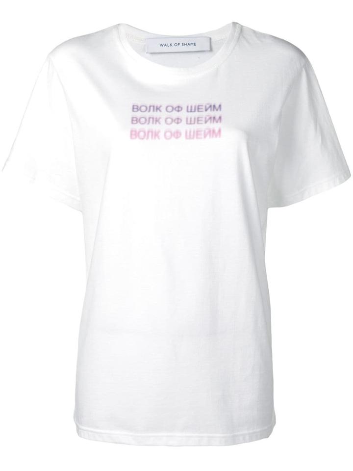 Walk Of Shame Graphic Print T-shirt - White