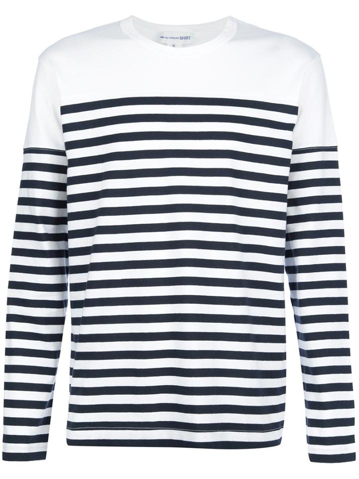 Comme Des Garcons Shirt Striped T-shirt