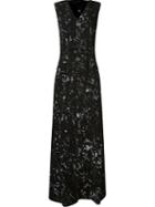 Uma Raquel Davidowicz Vulcao Dress, Women's, Size: 38, Black, Acetate/viscose