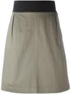 Yves Saint Laurent Vintage A-line Skirt, Women's, Size: 42, Grey