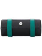 Rapport Three Watch Roll In Black Leather With A