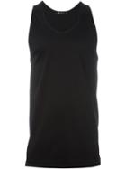 T By Alexander Wang Oversized Tank Top, Men's, Size: M, Black, Cotton