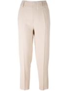 Forte Forte High-waisted Trousers, Women's, Size: 2, Pink/purple, Cupro/viscose/virgin Wool