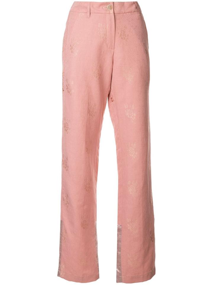 Ann Demeulemeester Classic Flare Trousers - Pink
