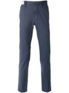 Incotex - Diamond Check Trousers - Men - Cotton/spandex/elastane - 31, Blue, Cotton/spandex/elastane