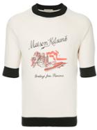 Maison Kitsuné City Beach Print T-shirt - White