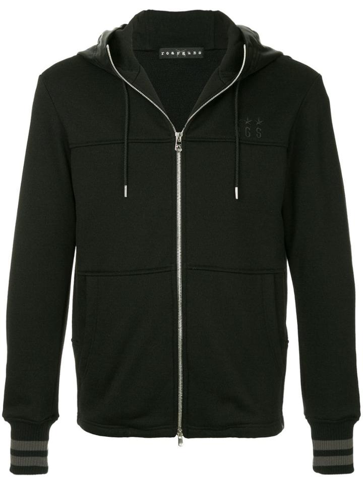 Roarguns Back Guns Print Hoodie - Black