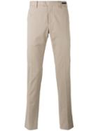 Pt01 - Chino Trousers - Men - Cotton/linen/flax/elastodiene - 48, Beige, Cotton/linen/flax/elastodiene