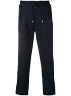 Sunnei Drawstring Straight-leg Trousers - Blue