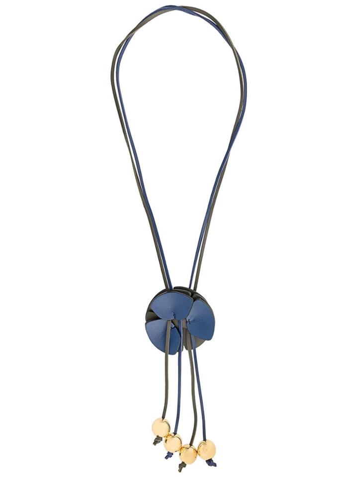 Marni Flower Pendant Necklace - Blue