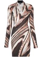 Just Cavalli Abstract Print Dress - Brown