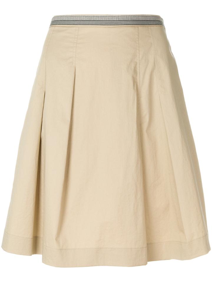 Ps By Paul Smith A-line Pleated Skirt - Nude & Neutrals
