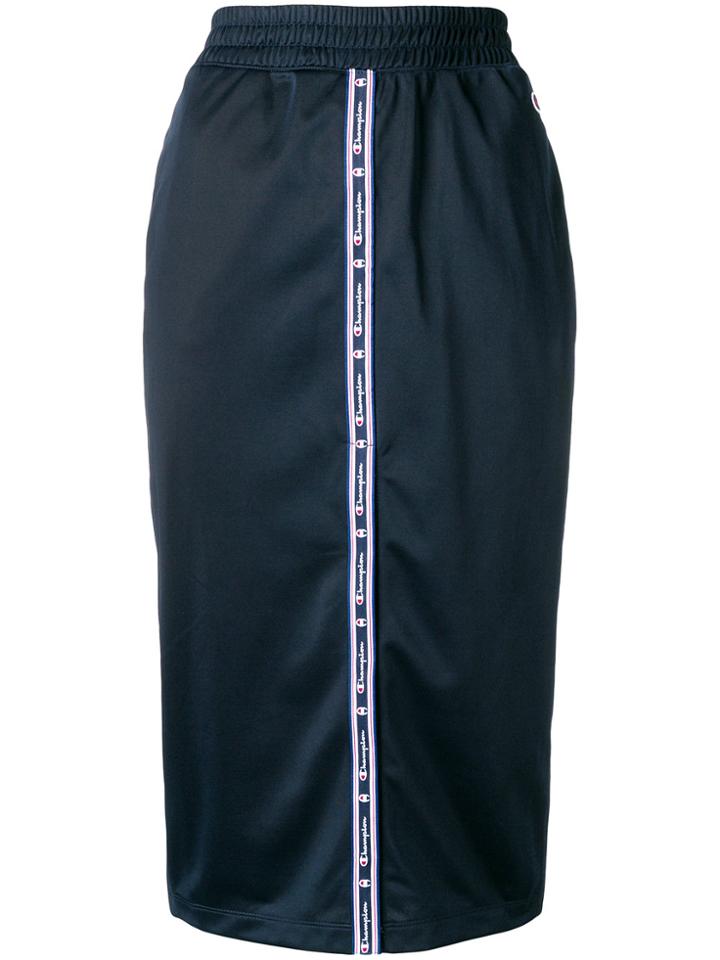 Champion Logo Panel Pencil Skirt - Blue