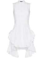 Alexander Mcqueen Sleeveless Poplin Shirt - White