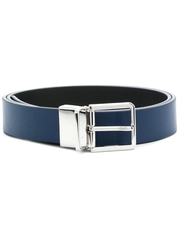 Paul Smith Black Label Adjustable Buckle Belt - Blue
