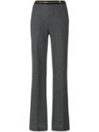 Cavalli Class Panelled Flared Trousers - Grey