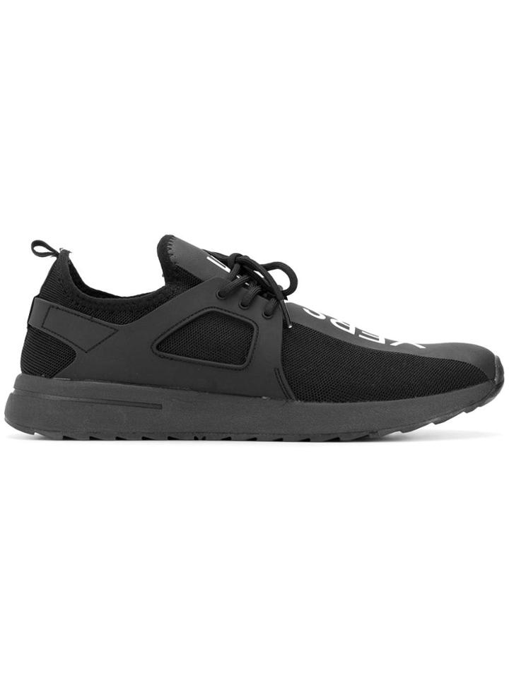 Versace Jeans Logo Print Sneakers - Black