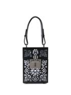 Oscar De La Renta Structured Cross Body Bag - Black
