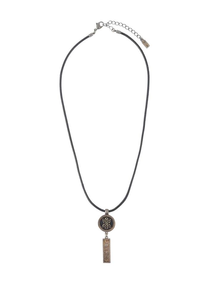 Jean Paul Gaultier Vintage Chinese Pendant Necklace, Women's, Black