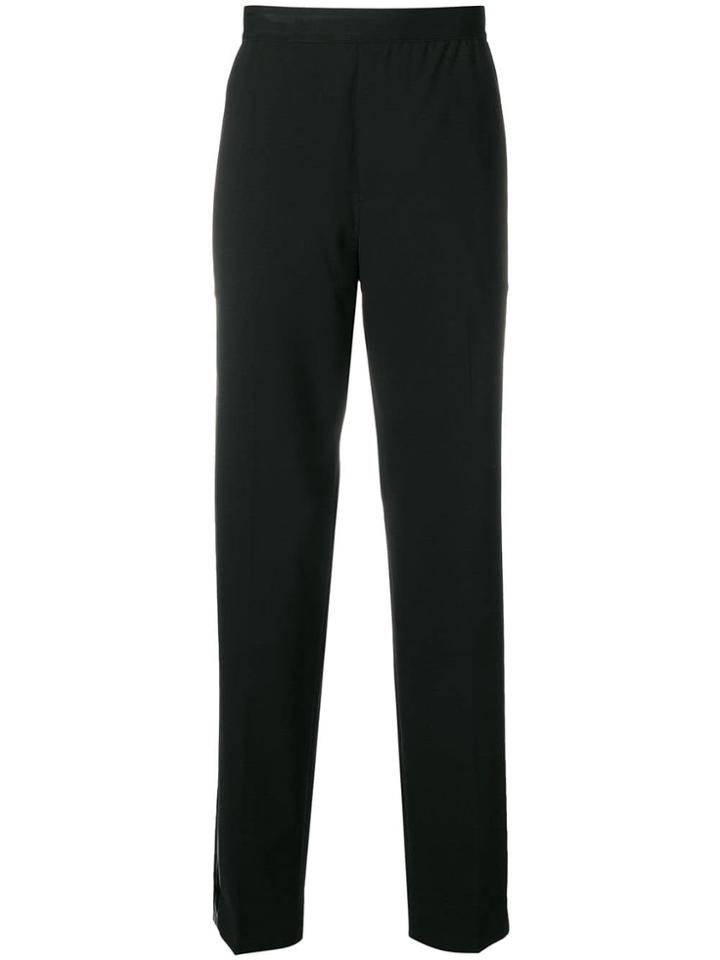 Helmut Lang Contrasting Side Panels Trousers - Black