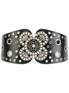 Plein Sud Embellished Waist Belt - Black