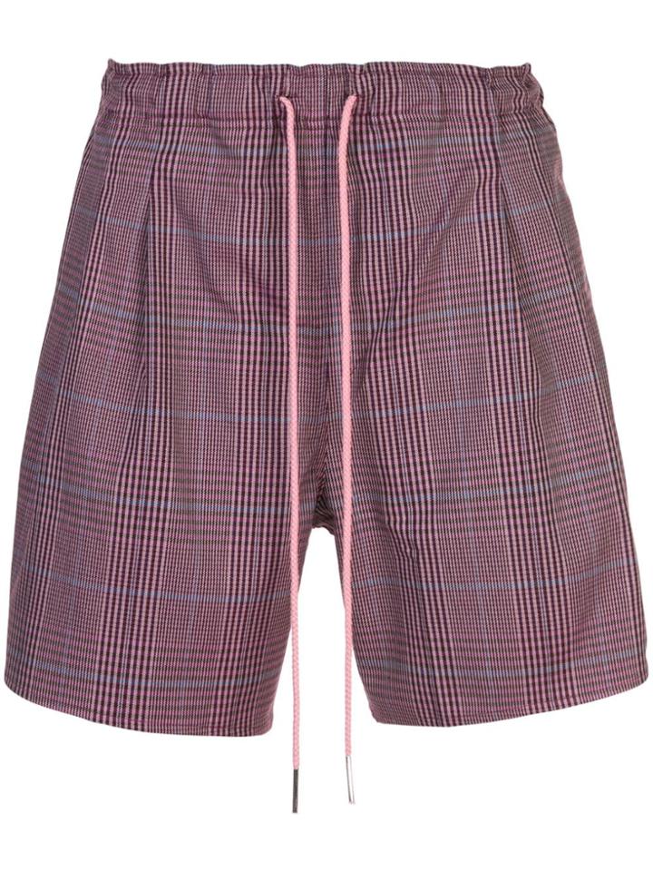 Rochambeau Plaid Sport Shorts - Pink