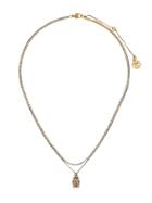 Alexander Mcqueen Crystal Beetle Necklace - Gold