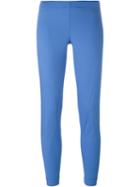 P.a.r.o.s.h. Cuffed Trousers, Women's, Size: M, Blue, Cotton/spandex/elastane