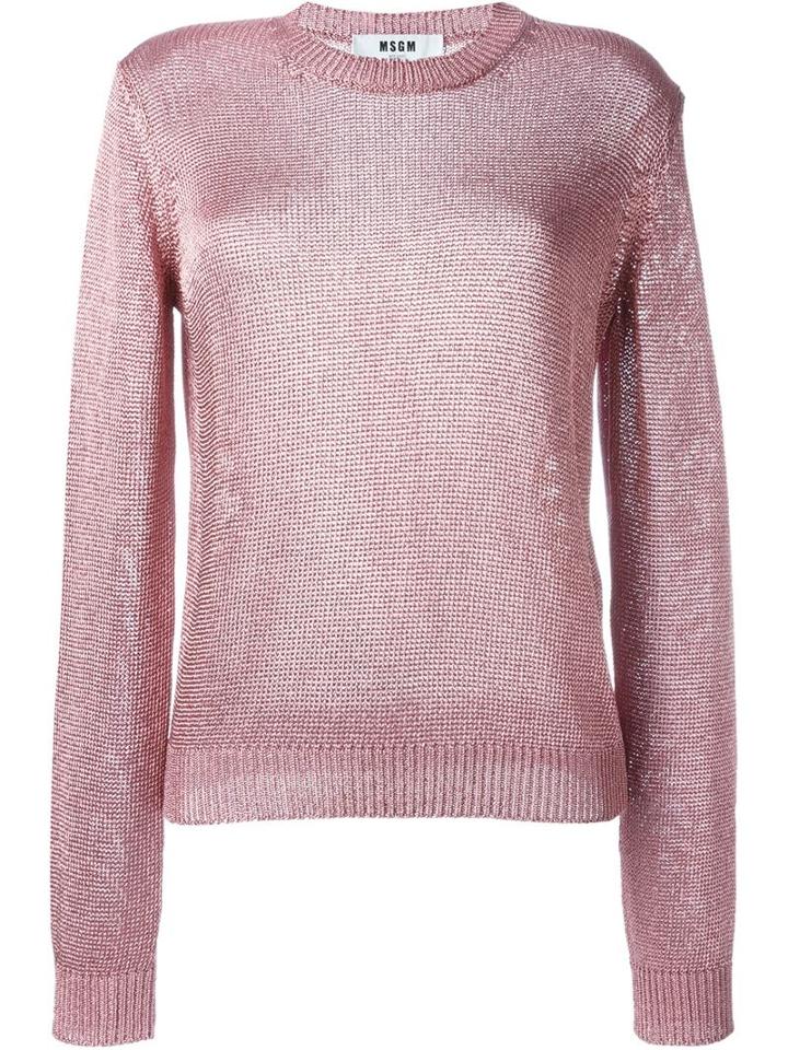 Msgm Metallic Effect Jumper