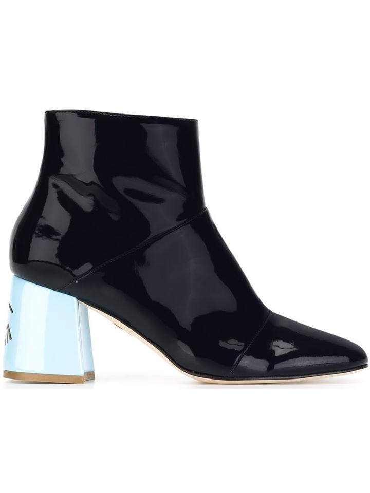Chiara Ferragni Flirting Boots, Women's, Size: 38, Blue, Leather/plastic
